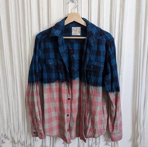 Oversized Distressed Flannel